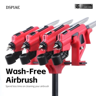 DSPIAE PT-AB Wash-Free Airbrush Set for Model Spray Coloring Hobby DIY Tool - Image 1 of 4