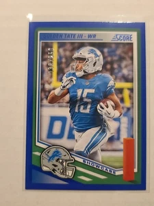 2025 Score Golden Tate III #199 escaparate paralelo 138/250 Detroit Lions - Imagen 1 de 2