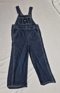 John Deere 4T Overalls Jean Blue Denim Toddler Bibs Farmwear - Picture 1 of 5