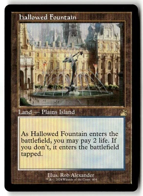 MTG - Hallowed Fountain (Retro Frame) 404 Near MintRavnica Remastered - Image 1 of 2