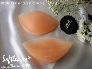 Softleaves Light weight Silicone Breast Enhancers Bushup prosthesis bra incerts - Picture 1 of 10