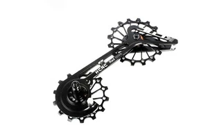 KCNC Road Bicycle Bike Oversize Pulley Wheel Cage for Sram Red/Force/Rival Black - Picture 1 of 7