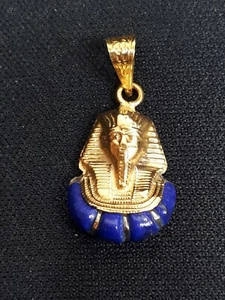 COLGANTE PHARAOH REY TUT SELLO ORO AMARILLO 18K EGIPCIO HECHO A MANO 1,44 Gr - Imagen 1 de 7