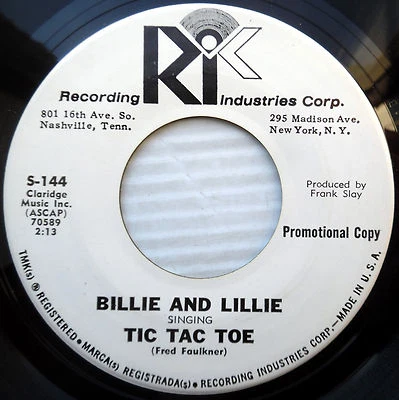 BILLIE & LILLIE Soul R&B 45 Tic Tac Toe  / Coconut Cake vg++ RIC Promo e9879 - Image 1 of 2