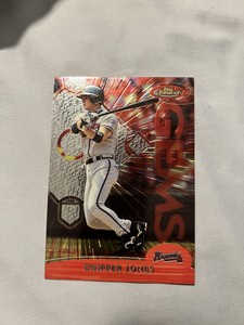 2000 Topps Finest Gems Jumbos Chipper Jones #3 HOF