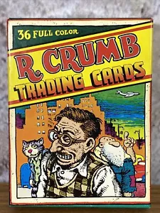 Boxed set 36 full color R. CRUMB TRADING CARDS Mint R1 - Picture 1 of 13