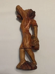 Robert Jeanty Jn Jeanty Robert, 3 Rare Hand Carved Wood Haitian Tribal Statues - Picture 1 of 8