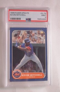 Kevin Mitchell 1986 Fleer Update PSA MINT 9 New York Mets.