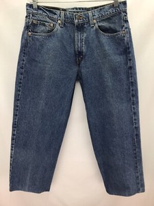 Mens Levis 567 Extra Wide Leg Blue Denim Jeans Altered 34x27 Actual Size