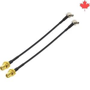 Enhanced 4G LTE Antenna Adapter - TS9 to SMA Female Cable - 6 inch 2-Pack - Picture 1 of 16