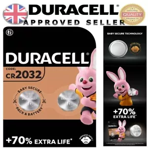 Batería Duracell 2032 CR2032 BR2032 DL2032 Pila de Moneda Baterías de Litio Botón 3v - Imagen 1 de 52