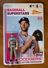 2020 Topps Big League Baseball Super7 Clayton Kershaw Action Figure LA Dodgers