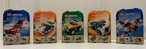 Lego Creator canister sets 6741, 6910, 6742, 5865, & 5762 all new