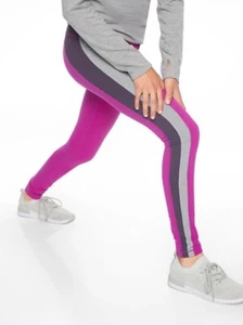 Athleta Girl Colorblock Tight Girls 14 XL Rose Verbena Purple Leggings Athletic - Picture 1 of 16