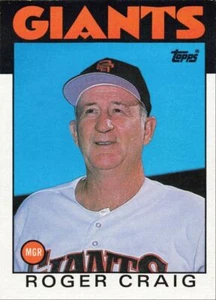 1986 Topps Baseball Roger Craig Manager San Francisco Giants #111 - Picture 1 of 2