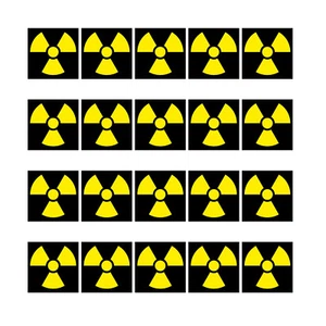 20 Aufkleber 1cm Radioaktiv Strahlung Symbol Zeichen Mini Sticker RC Modellbau - Bild 1 von 4