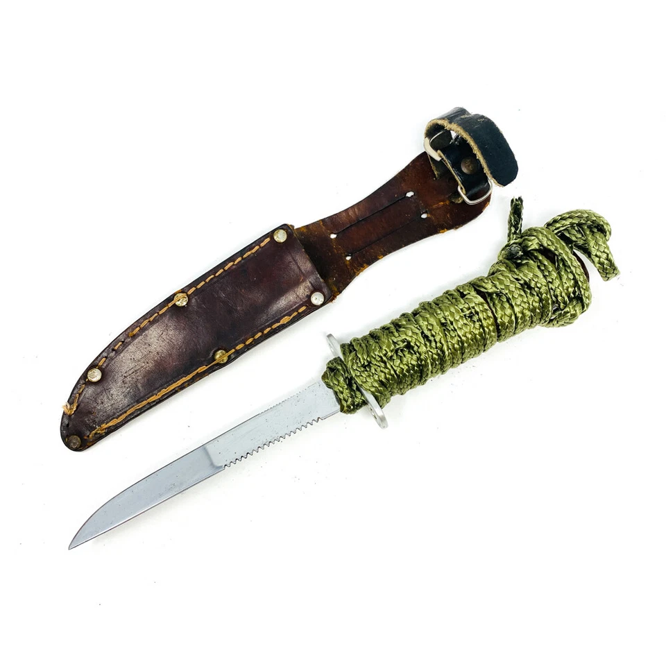 Онтарио нож Co фиксированное лезвие выживания нож, паракорд ручки с кожаными ножнами - Изображение 1 из 4