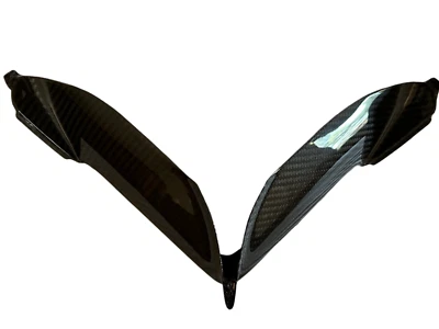 MV Agusta Carbon Fiber F4 Front Cover Air Tubes Fits 2010 2016 - Image 1 of 2
