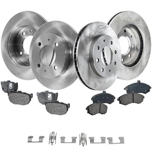 Front and Rear Brake Disc and Pad Kit For 2002-2006 Hyundai Elantra Ceramic - Picture 1 of 12