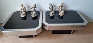 4 porte hors-d'œuvres de Christofle en bronze argenté vers 1880 **. - Foto 1 di 10