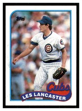 1989 Topps #694 LES LANCASTER Chicago Cubs