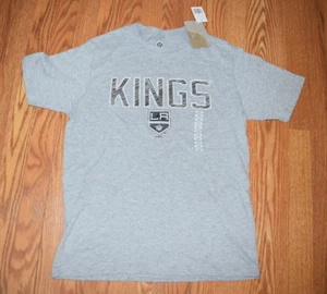 NWT Mens NHL Official Los Angeles Kings Heather Gray Tee Shirt Size Large L - Picture 1 of 2