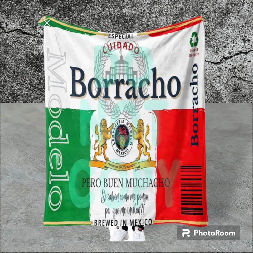 Modelo blanket Mexican blanket Borracho Pero Buen Muchacho New! Cerveza Beer - Image 1 of 1