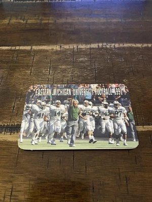 Eastern Michigan University 1991 Football Pocket Schedule Card  - Image 1 of 2