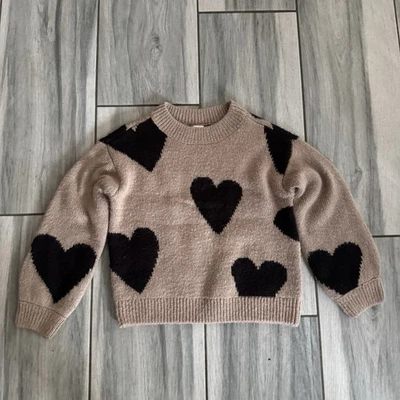 Suéter Pullover Tejido Corazón Tostado Carter’s para Niñas Talla 6 Foto 1 de 4