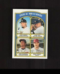 2021 Topps Heritage #88 Jose Abreu Luke Voit Jose Ramirez Mike Trout - Picture 1 of 2
