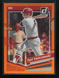 2023 Donruss Orange Holo #176 Carl Yastrzemski - Medias Rojas de Boston - Imagen 1 de 2