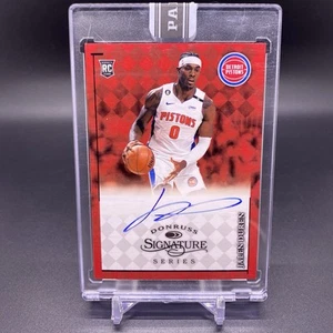 #/25! 🚨2022-23 Donruss JALEN DUREN RC Auto Signature Series Pistons Rookie #13 - Picture 1 of 2