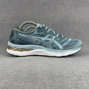 ASICS Gel-Nimbus 23 Running Shoes Womens Size 10.5 Blue Teal Sneakers 1012A885 - Picture 1 of 12