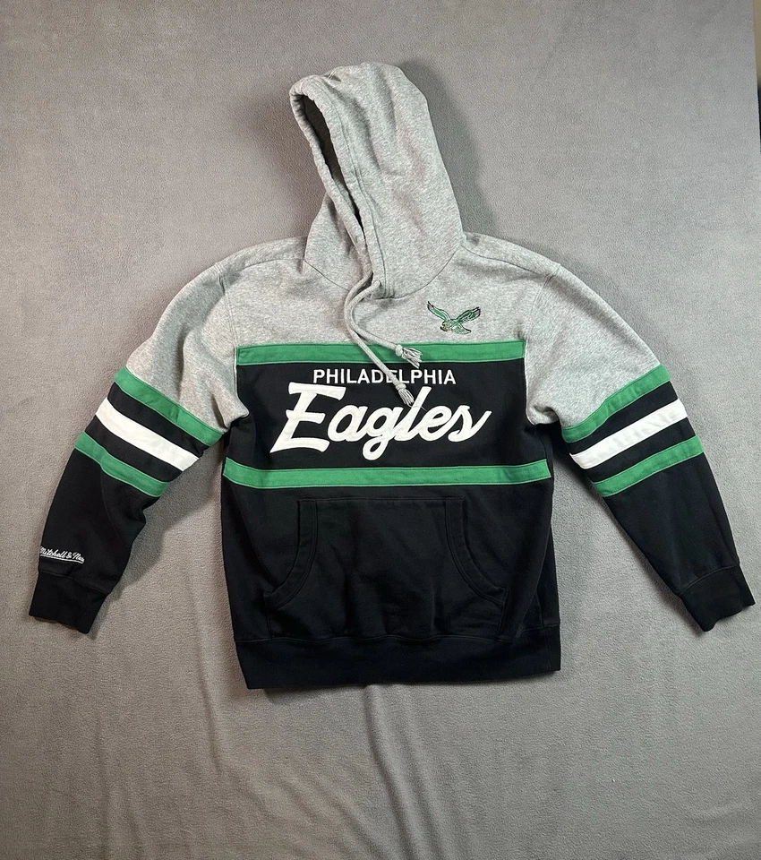 Толстовка мужская Philadelphia Eagles Mitchell & Ness средняя ретро логотип NFL - Изображение 1 из 4