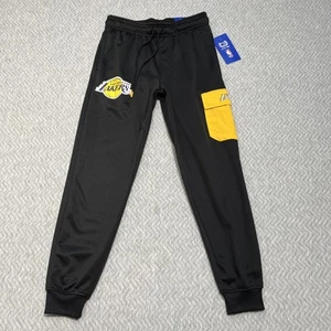 Los Angeles Lakers Pants Mens Small Cargo Joggers Pull On Ultra NBA Basketball - Picture 1 of 15