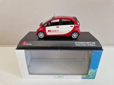 J Collection Kyosho 1/43 Mitsubishi I-MiEV - Bianco x Rosso - 2008 - JC59002WR - Immagine 1 di 4