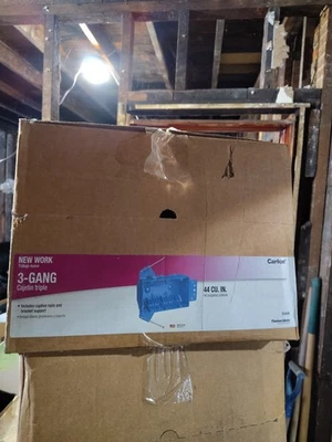 (QTY 30) Carlon Electrical Switch Outlet Box B344AB 3-Gang 44 cu. PVC New Work