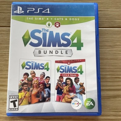 The Sims 4 and Cats & Dogs Bundle Collection (Sony Playstation 4, 2018) PS4 - Image 1 of 4