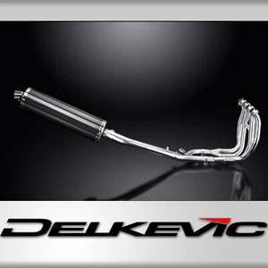 Suzuki GSX1300R Hayabusa 1999-2007 Complete Exhaust 4-1 18" Oval Carbon Muffler - Picture 1 of 5