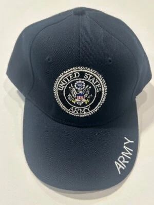 Sombrero Ejército de Estados Unidos Gorra Militar Bordada Insignia Azul Ajustable Correa OSFM Foto 1 de 4