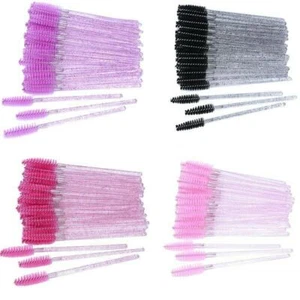 Disposable Mascara Wands Eyelash Brushes Brow Lash Extension Spoolie Applicator - Picture 1 of 20