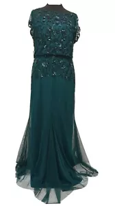 Collection Phase Eight Elan Sequinned Dress Jade Size UK 16 | REF Z# - Picture 1 of 9