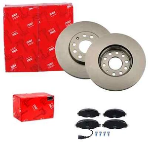 TRW BREMSSCHEIBEN 288mm + BELÄGE VORNE passend für VW GOLF 7 A3 8V LEON OCTAVIA - Bild 1 von 11