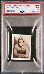 Kirk Douglas 1950-51 Langa Ramserien  #374 PSA 7