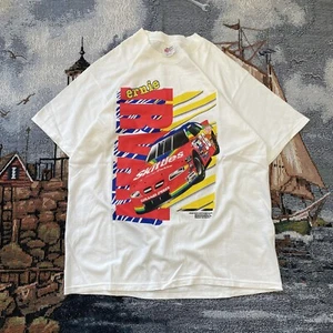 Vintage 1998 Ernie Irvan NASCAR White T-shirt Large - Picture 1 of 4