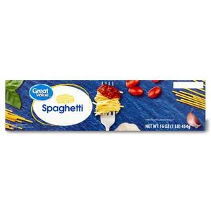 Great Value Spaghetti 16 oz  Lot of 4 - Picture 1 of 3