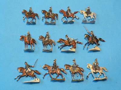 Plats d'étain - Zinnfiguren HEINRICHSEN : 12 cavaliers prussiens guerre de 1870 - Photo 1/2