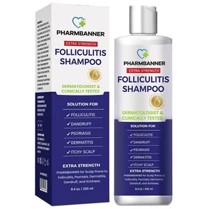 PHARMBANNER Anti-Fungal Shampoo for Folliculitis Seborrheic Dermatitis Scalp ... - Picture 1 of 9