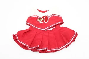Build A Bear Clothing Red White Cheerleader Outfit Skirt Shirt Tank Top Standard - Picture 1 of 7