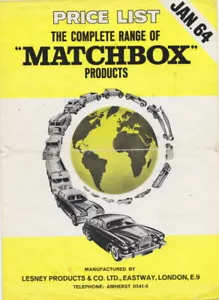 Original Matchbox / Lesney Preis- und Bestellliste 1964 - Picture 1 of 2